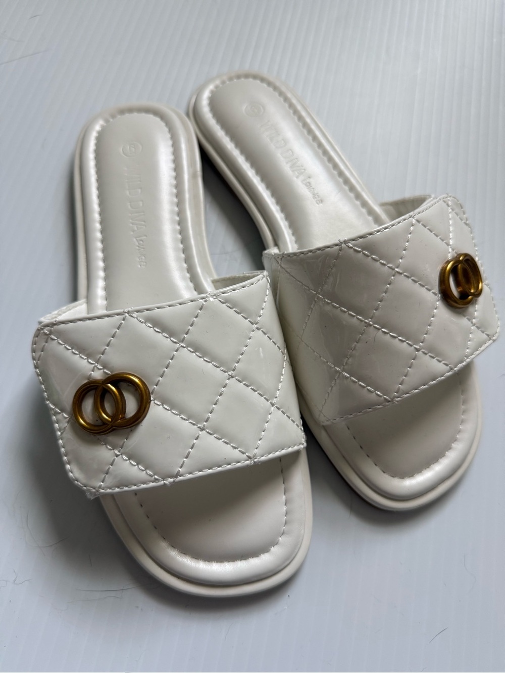 Faux Leather Slide